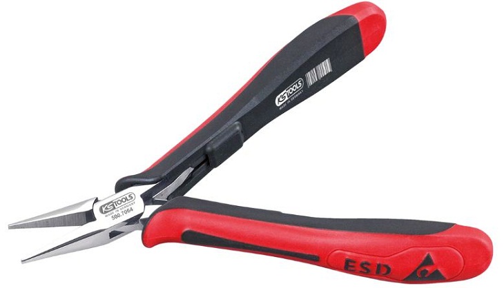 Kìm mũi dài chống tĩnh điện KS Tools 500.7065 , KS Tools ESD long nose pliers 500.7065 