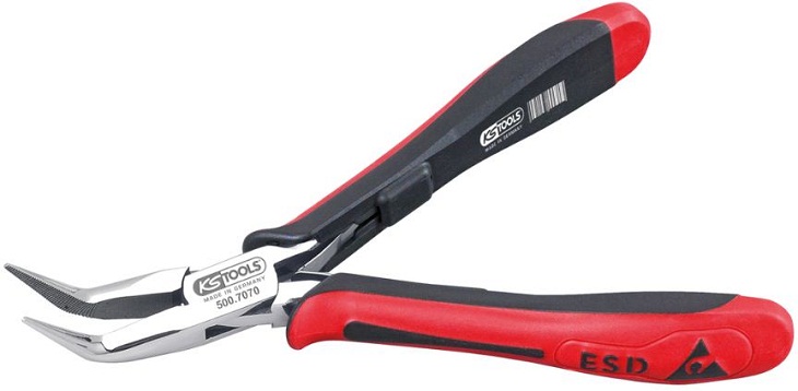 Kìm mũi dài chống tĩnh điện KS Tools 500.7070 , KS Tools ESD long nose pliers 500.7070 