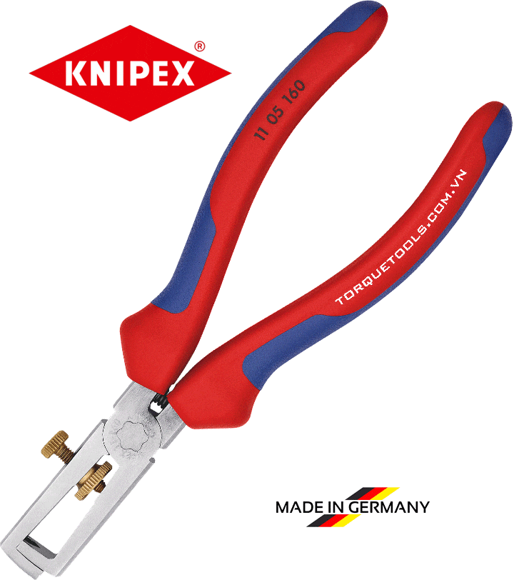 Kìm tuốt dây Knipex 11 05 160, Knipex wire stripping pliers 11 05 160