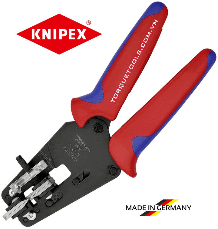 Kìm tuốt dây Knipex 12 12 11, Knipex wire stripping pliers 12 12 11