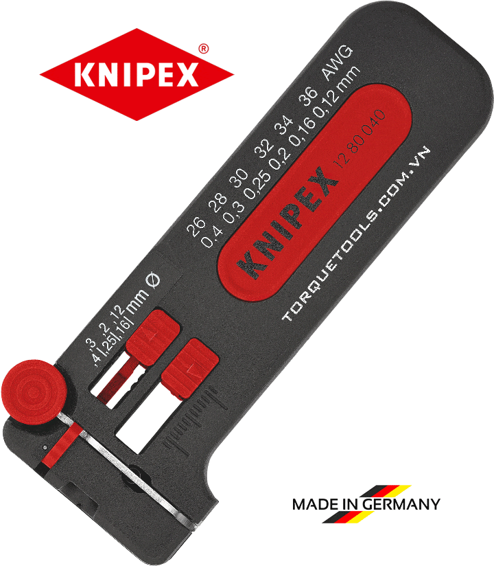 KNIPEX Mini-Abisolierwerkzeug in Blister 100 mm, 12 80 040 SB
