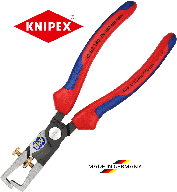 Kìm tuốt dây Knipex 13 62 180, Knipex wire stripping pliers 13 62 180