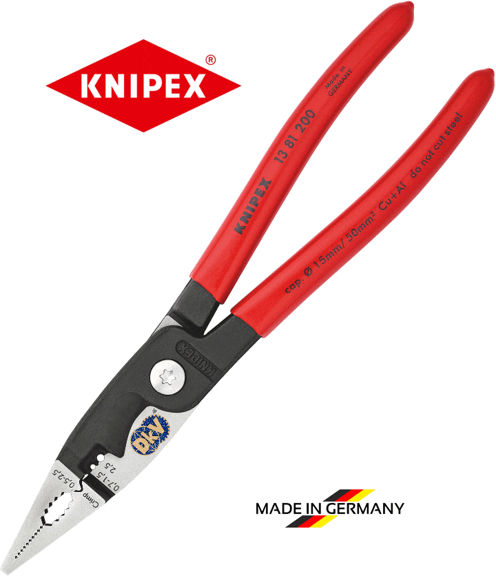 Kìm tuốt dây Knipex 13 81 200, Knipex wire stripping pliers 13 81 200