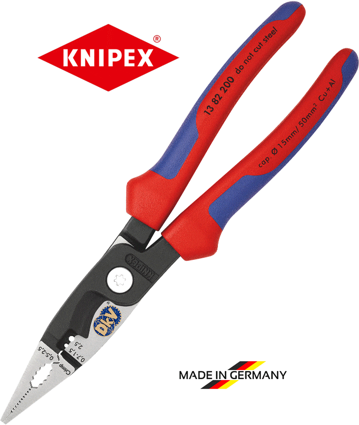 Kìm tuốt dây Knipex 13 82 200, Knipex wire stripping pliers 13 82 200