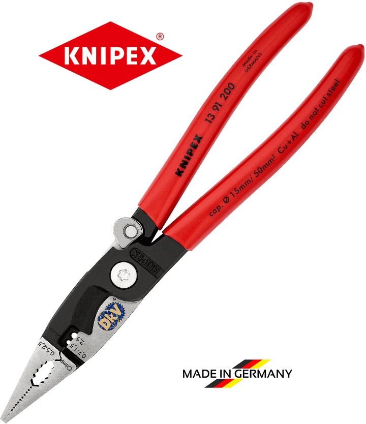 Kìm tuốt dây Knipex 13 91 200, Knipex wire stripping pliers 13 91 200