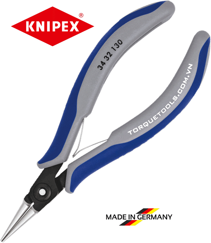KÌM MŨI NHỌN KNIPEX 34 32 130, KNIPEX ELECTRONICS MOUNTING PLIERS 34 32 130