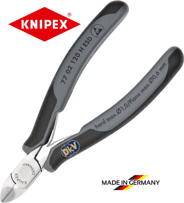 kim cat chong tinh dien knipex 77 02 135 h esd, knipex esd cutting pliers 77 02 135 h esd