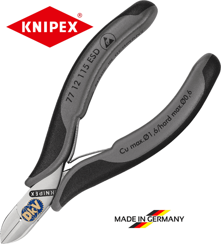 kim cat chong tinh dien knipex 77 12 115 ESD, knipex ESD cutting pliers 77 12 115 ESD