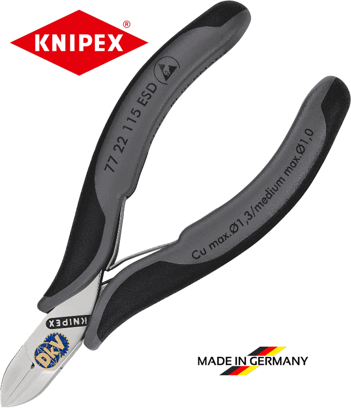 kim cat chong tinh dien knipex 77 22 115 ESD, knipex ESD cutting pliers 77 22 115 ESD