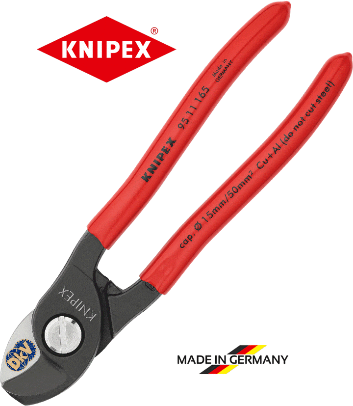 kim cat knipex 95 11 165, knipex cutting pliers 95 11 165