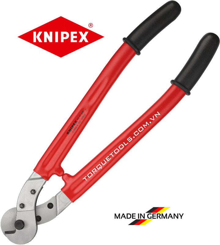 kim cach dien knipex 95 77 600, knipex vde cutting pliers 95 77 600