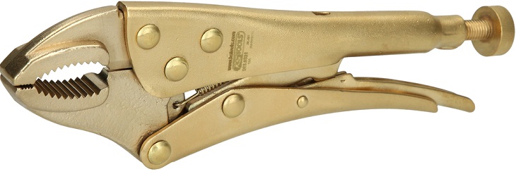 Kìm chết KS Tools 963.0331, KS Tools non sparking locking pliers 963.0331