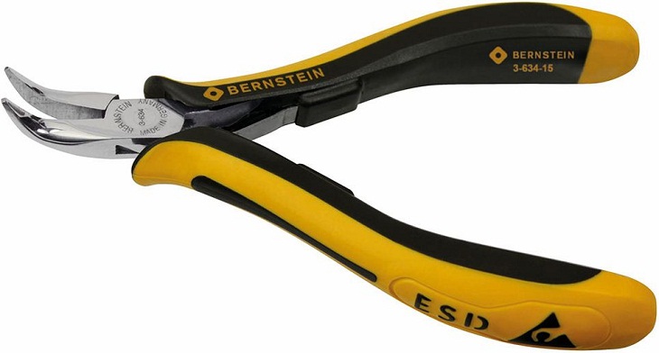 Kìm mũi tròn chống tĩnh điện Bernstein 3-634-15, Bernstein ESD Round Nose Pliers 3-634-15