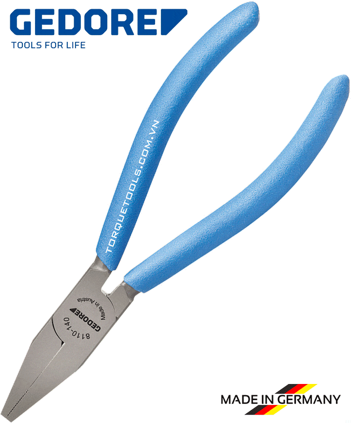 Kìm mũi phẳng Gedore 8110-140 TL, Gedore flat nose pliers 8110-140 TL