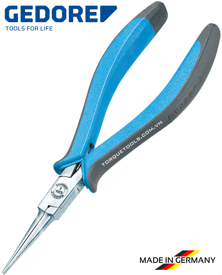 kim mo nhon chong tinh dien gedore 8305-6, gedore esd needle nose electronic pliers 8305-6