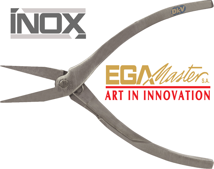 kim mỏ nhọn inox egamaster 38082 , egamaster inox flat nose pliers 38082