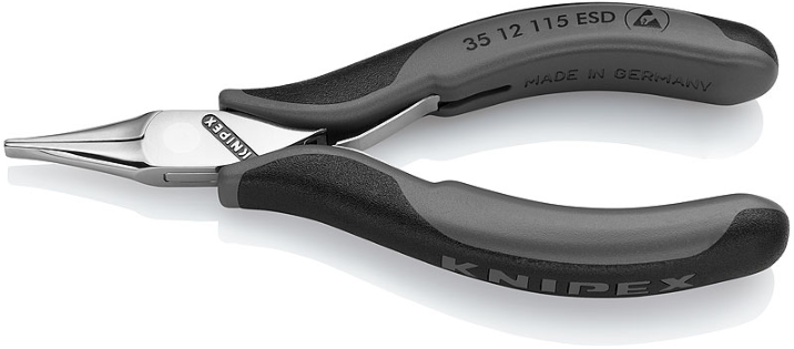 KÌM MỎ NHỌN CHỐNG TĨNH ĐIỆN KNIPEX 35 12 115 ESD | KNIPEX PRECISION ELECTRONICS GRIPPING PLIERS 32 12 115 ESD