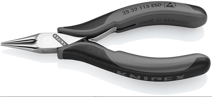 KÌM MỎ NHỌN CHỐNG TĨNH ĐIỆN KNIPEX 35 32 115 ESD | KNIPEX PRECISION ELECTRONICS GRIPPING PLIERS 32 32 115 ESD