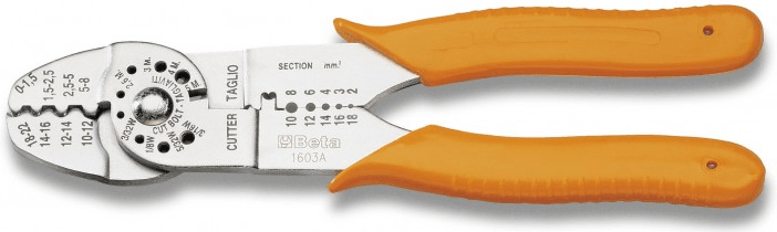 kim mỏ quạ beta 1603A, beta heavy duty crimping pliers for insulated terminals 1603A