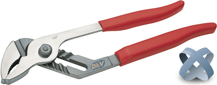 kim mo qua Titanium X-Spark 5205-1004, X-Spark Titanium pipe pliers 5205-1004