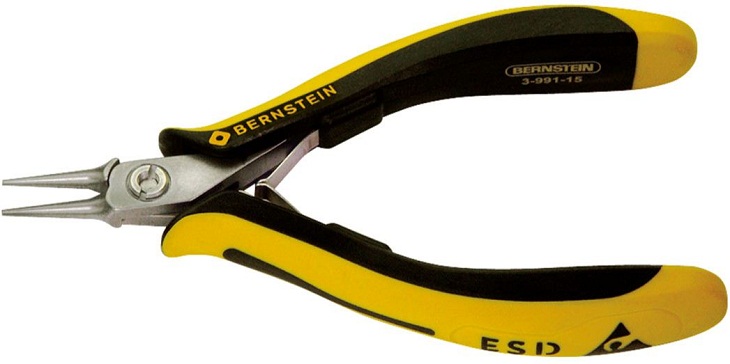 Kìm mũi tròn chống tĩnh điện Bernstein 3-991-15, Bernstein ESD Round Nose Pliers 3-991-15