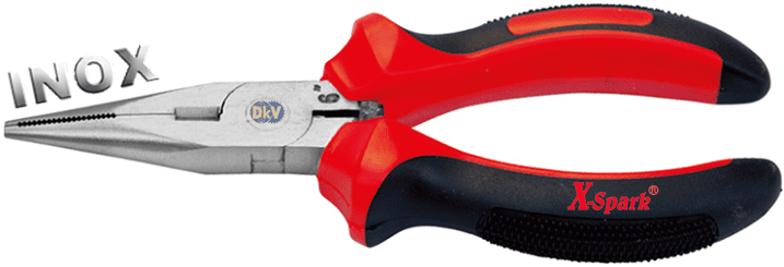 kim mo nhon da nang inox x-spark 8304-1002, x-spark inox LONG NOSE combination pliers 8304-1002