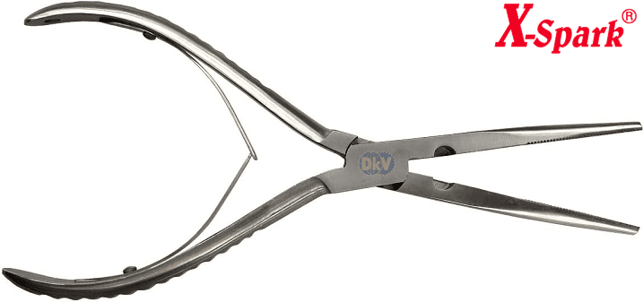 kim mo nhon inox x-spark 8312-1004, x-spark inox long nose pliers 8312-1004