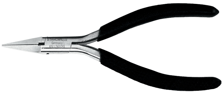kim mui nhon chong tinh dien stahlwille 65176120, stahlwille esd flat nose pliers 65176120
