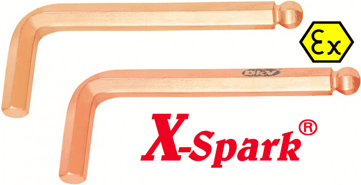 chia van chong chay no x-spark 167a-8 | x-spark non sparking hexagon key wrench 167a-8