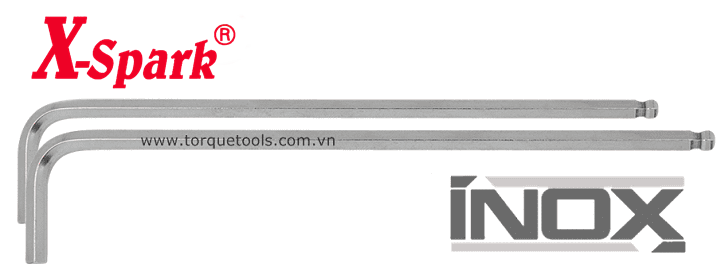 tay cong inox X-Spark 8120D-2, X-Spark inox mini hex key 8120D-2
