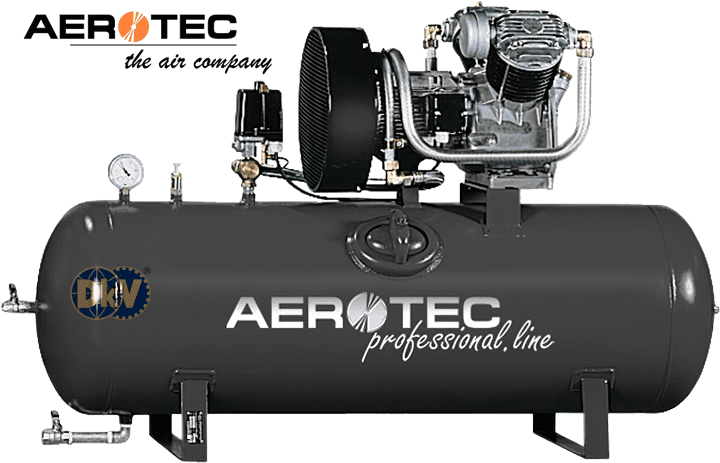 may nen khi Aerotec CH 55-10 270 Liter liegend, Aerotec air compressor CH 55-10 270 Liter liegend