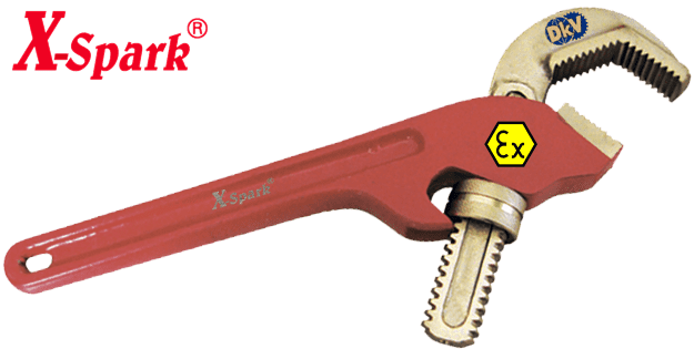 mo let rang chong chay no x-spark 131e-1002, x-spark non sparking adjustable pipe spanner 131e-1002