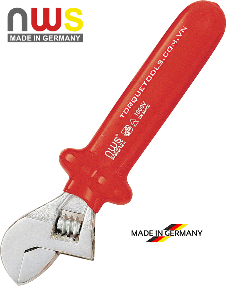 mo let cach dien nws 2038-200, nws insulated adjustable spanner 2038-200