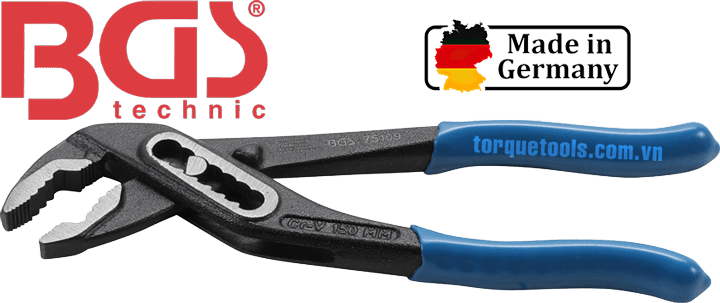 Mỏ lết răng BGS 75112, mỏ lết ống nước BGS 75112, BGS water pump pliers 75112