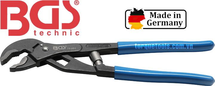 Mỏ lết răng BGS 75201, mỏ lết ống nước BGS 75201, BGS water pump pliers 75201