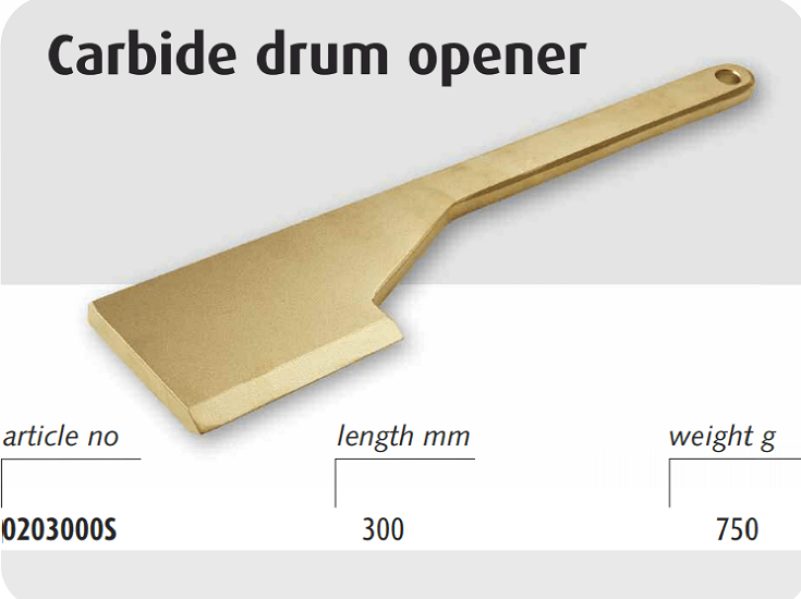 Dao chống cháy nổ Endres 0203000S, Endres non sparking carbide drum opener 0203000S