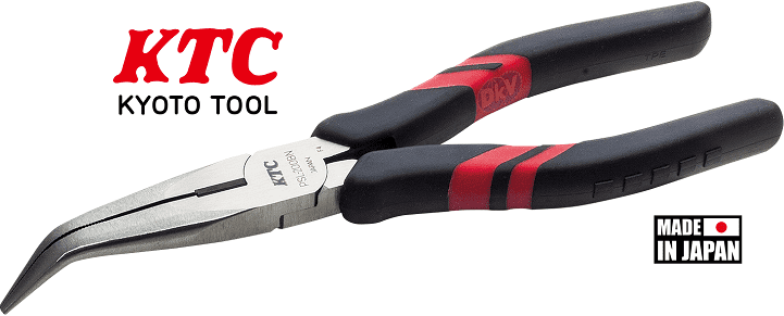 Kìm mũi nhọn KTC PSL-200BN, KTC flat nose pliers PSL-200BN