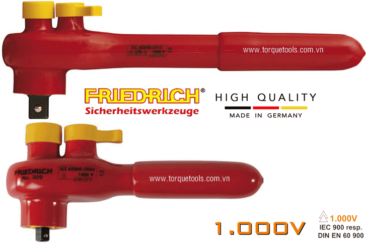 tay cong cach dien Friedrich 310499, Friedrich insulated ratchet wrench 310499