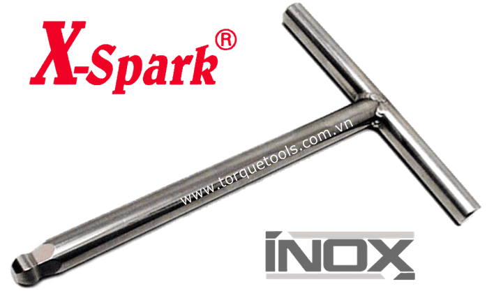 tay cong inox X-Spark 8120A-1012, X-Spark inox hexagon allen key with T-Handle 8120A-1012