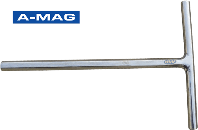 tay cong chu t inox a-mag 0260030e , a-mag inox hexagon allen key with t-handle 0260030e
