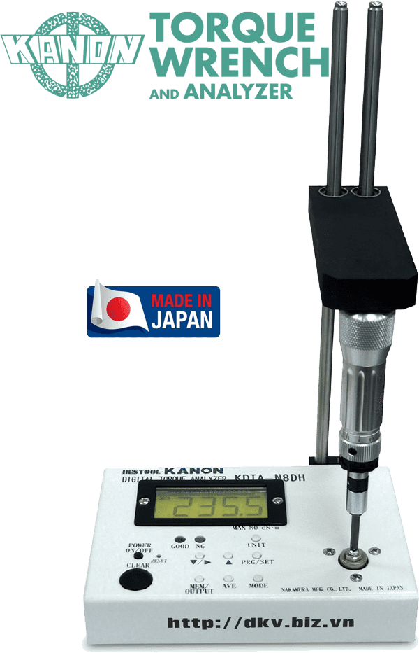 Thiết bị đo test lực Kanon KDTA-10D, Kanon Digital Torque Analyzers KDTA-10D