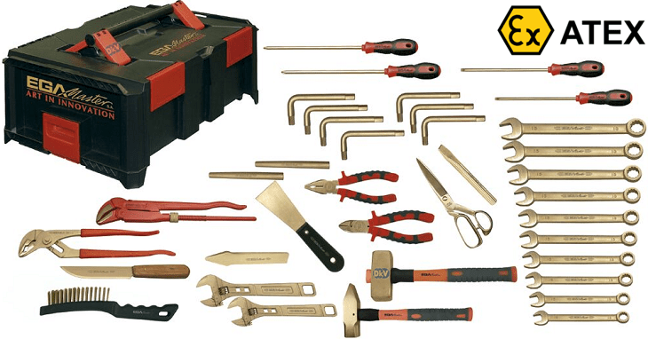 Bộ dụng cụ chống cháy nổ Egamaster 74384, Egamaster non sparking tools kit 74384