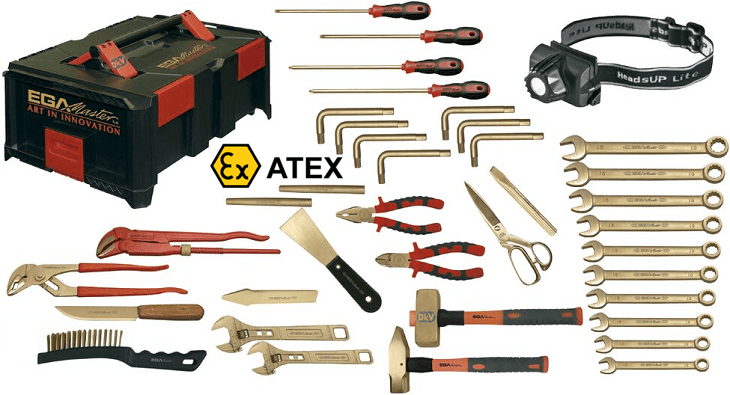 Bộ dụng cụ chống cháy nổ Egamaster 74898, Egamaster non sparking tools kit 74898