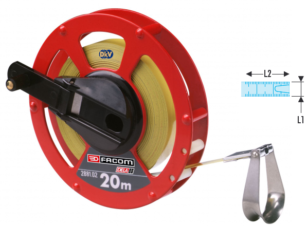 thuoc cuon day Facom DELA.62881.02C, Facom tape measure DELA.62881.02C