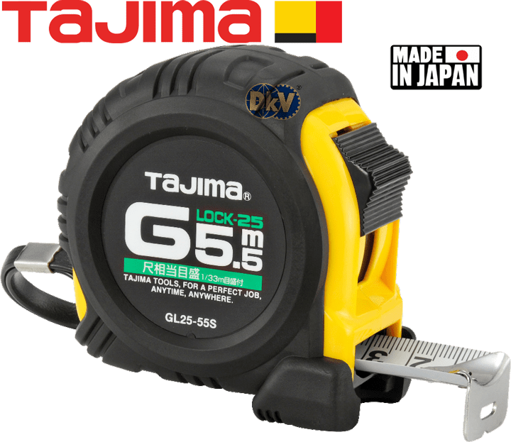 Thước cuộn dây Tajima GL25-55SBL , Tajima tape measure GL25-55SBL