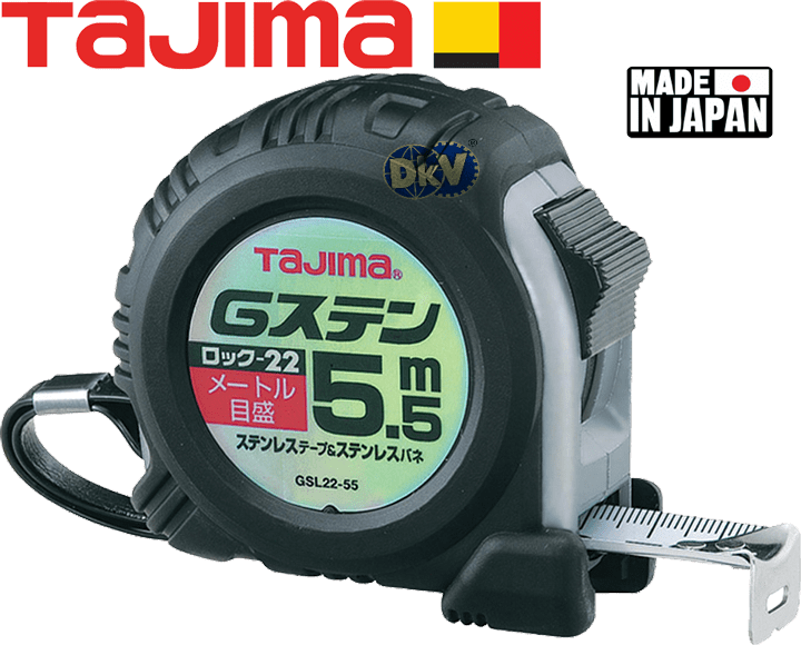 Thước cuộn dây Tajima GSL2255SBL, Tajima tape measure GSL2255SBL