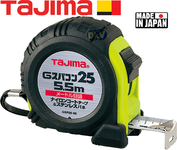 Thước cuộn dây Tajima GSP2555BL, Tajima tape measure GSP2555BL: