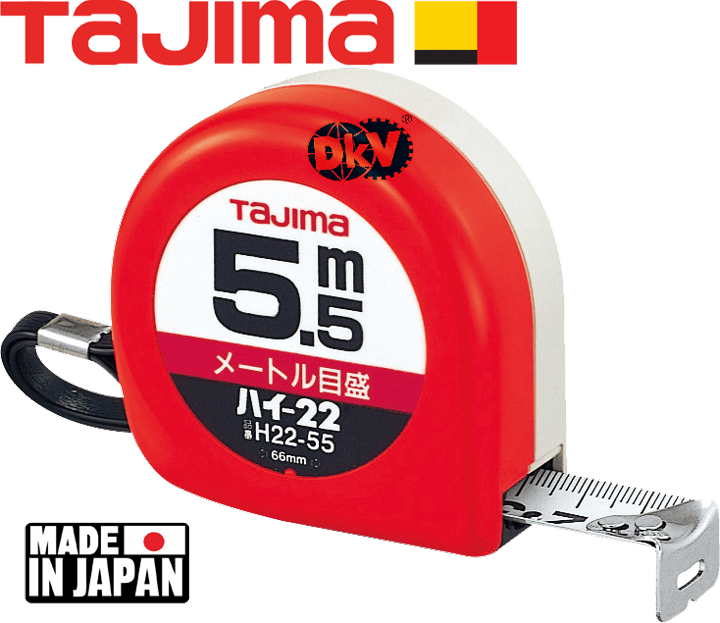 Thước cuộn dây Tajima H22-55BL, Tajima tape measure H22-55BL