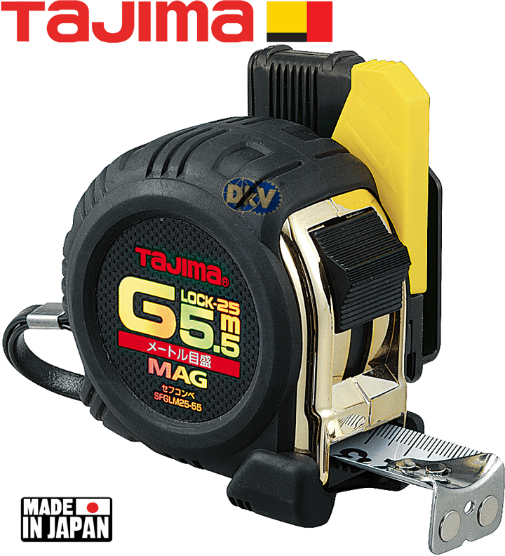 Thước cuộn dây Tajima SFGLM25-55BL, Tajima tape measure SFGLM25-55BL