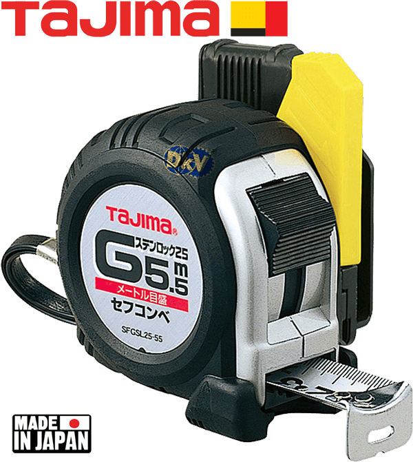 Thước cuộn dây Tajima SFGSL25-75BL, Tajima tape measure SFGSL25-75BL